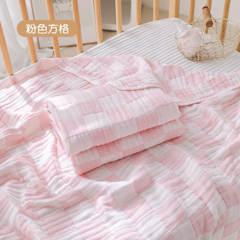 Baby Muslin Jelly Blanket 6-Layer Bamboo Cotton Stretchy Washable Swaddle All Season Newborn