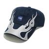 American hip hop heavy industry embroidery flame baseball cap American high street personality niche street hat cap