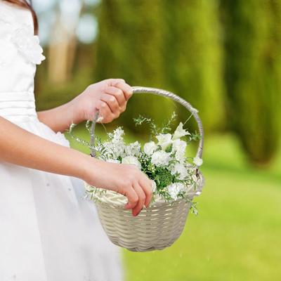4 buc Coșuri Elegante Miniaturale Lucrate Manual, Containere Versatile din Ratan pentru Flori, pentru Nunti și Depozitare