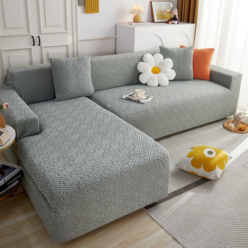 Pogrubiony Elastyczny Pokrowiec na Sofę Całoroczny Uniwersalny Elastyczny Jednoczęściowy Pokrowiec na Sofę Pokrowiec Przeciwkurzowy Tkanina Pokrowca Odporna na Zadrapania przez Koty