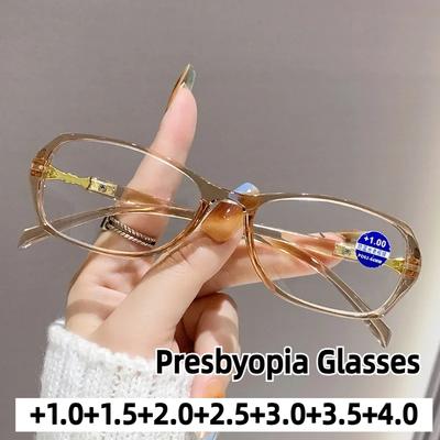 Unisex Fashion New Blue Light Blocking Presbyopia Glasses Ladies Classic Full Frame Hd Clear Lens Reading Glasses +1.0 To +4.0