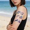 Tattoo Fake Tatoo 10Pcs Ocean Custom Body Art Arm Sea Turtle Whale Jellyfish Temporary Tattoos Sticker Blue Shark  Jewelry