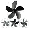 5lopatkový ventilátor domácího krbu Lopatkový ventilátor krbových kamen na dřevo Nízkohlučný výměna dílů ventilátoru krbových kamen (Pouze Fan Blades)