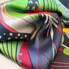 Printed Design Printed Square Scarf Breathable Neckerchief Fashion Beach Shawl  For Women