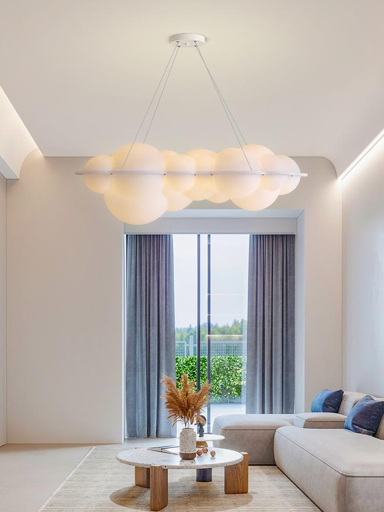 Modern Clouds LED Pendant Lights Nordic Designer PE Hanglamp for Living Room Decoration Personality Bedroom Lamps Home Lighting