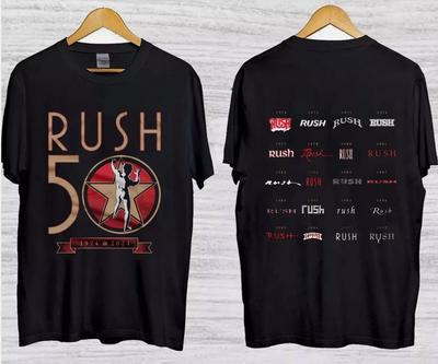 Rush R50 Concert Tour T-shirt  Rush Band T-shirt