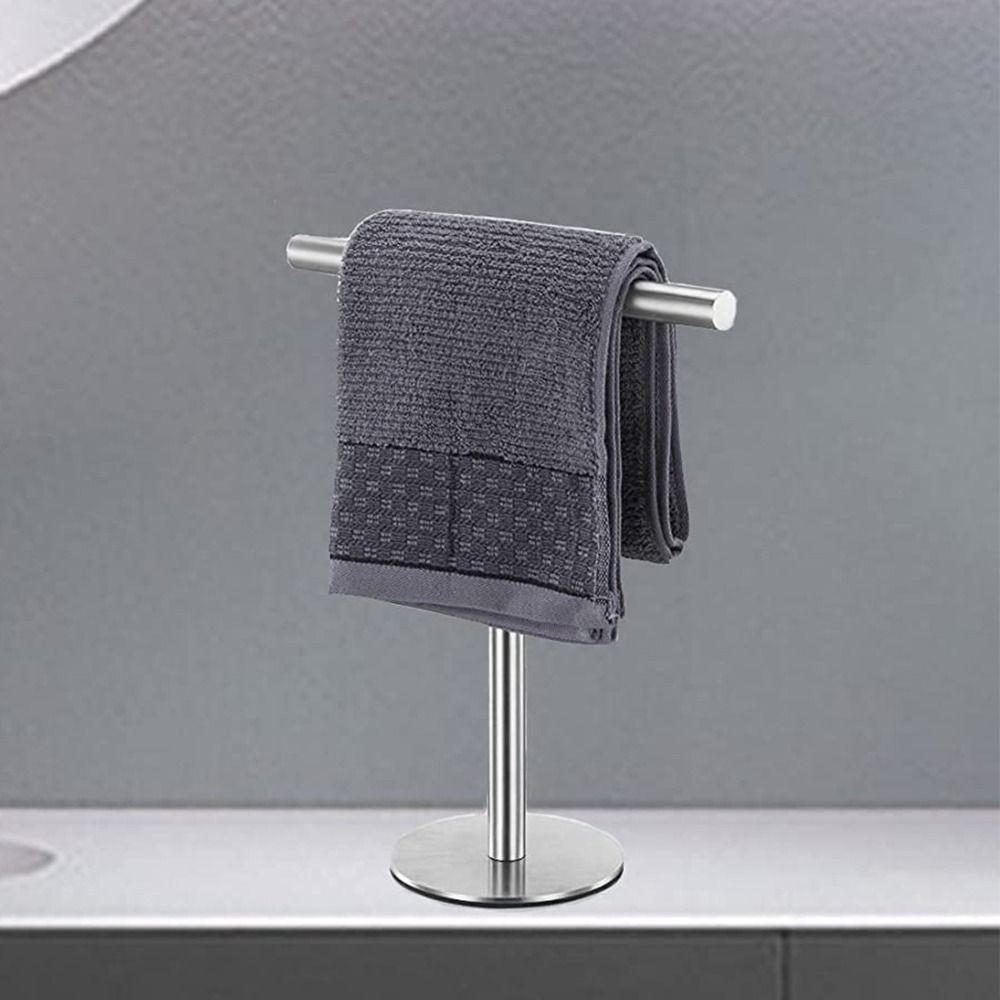 T-Shape Bath Towel Stand Modern Style Hand Towel Holder Bathroom Towel Hanger  Vanities