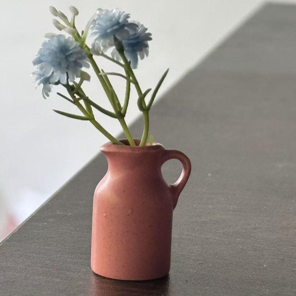 Decorative 3D Vase Fridge Magnets Pastoral Style Flower Arrangement Magnet  Dorm Room