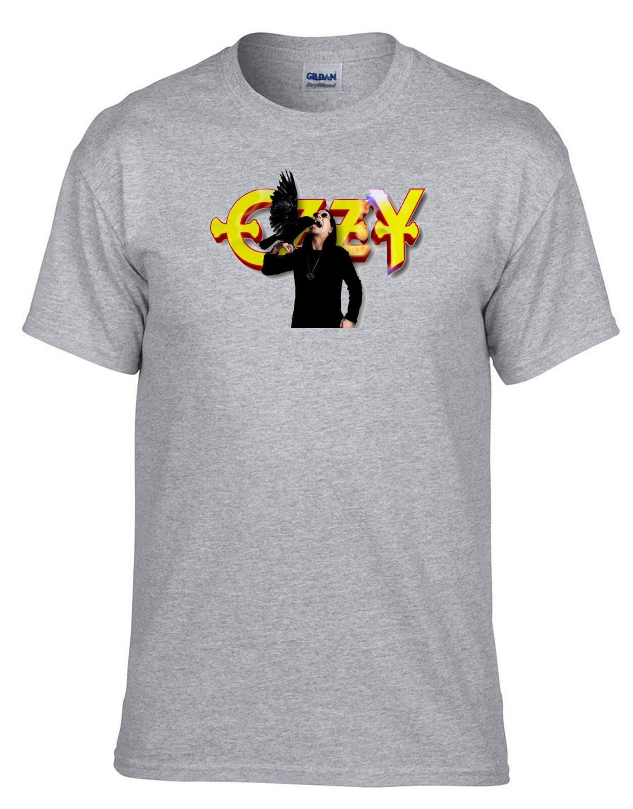 26 Ozzy Osbourne Rock and Roll Music Rock Metal Rules Grey T-Shirt -121_Grey- Unisex T-Shirt M