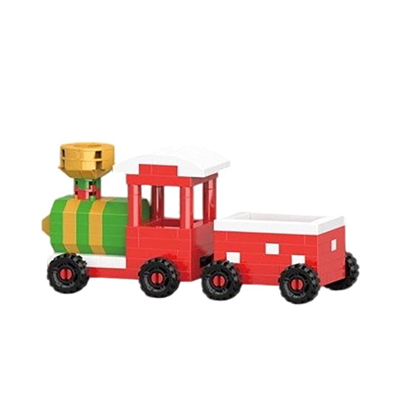 Christmas Gifts Micro Building Block Series Santa Claus Reindeer Puzzle Assembling Bricks Table Decoration Toys Children Kids