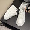European Station Thick-soled White Shoes  Spring New Real Soft Leather Lightweight Simple All-match Casual Sports Shoes