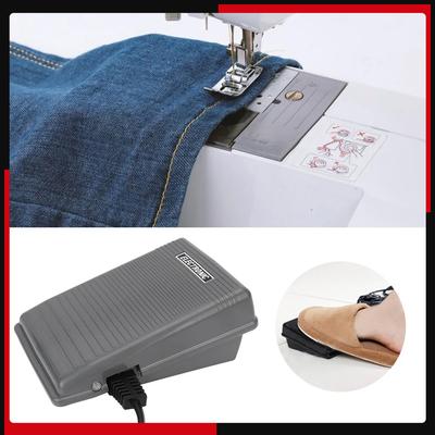 Foot Control Pedal Controller Switch & Power Cable for Brother Sewing Machine 220-240V EU Plug