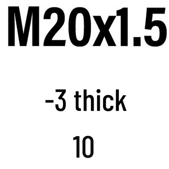 M6-M30 White Zinc Hex Thin Fine Thread Lock Nut GB808.