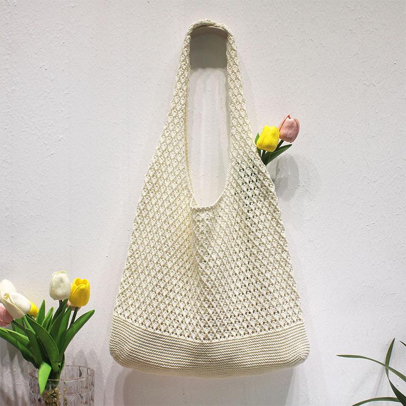 

Fashionable And Casual Bag Tote Bag Knitted Hollow Woven Shoulder Bag