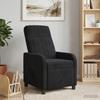Massage Recliner Chair Black Velvet (V)