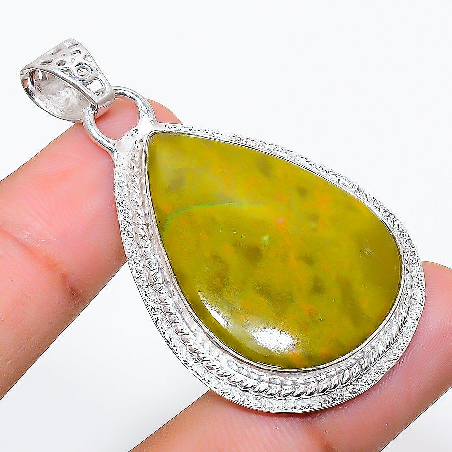 

Rainforest Jasper Gemstone Handmade Ethnic Jewelry Pendant 2.09 SR-3281