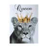 Lion Family Crown Print Canvas Painting Gallery Grade Wall Decor Posters Abstract Animal Autograph Black and White Pictures Gift
