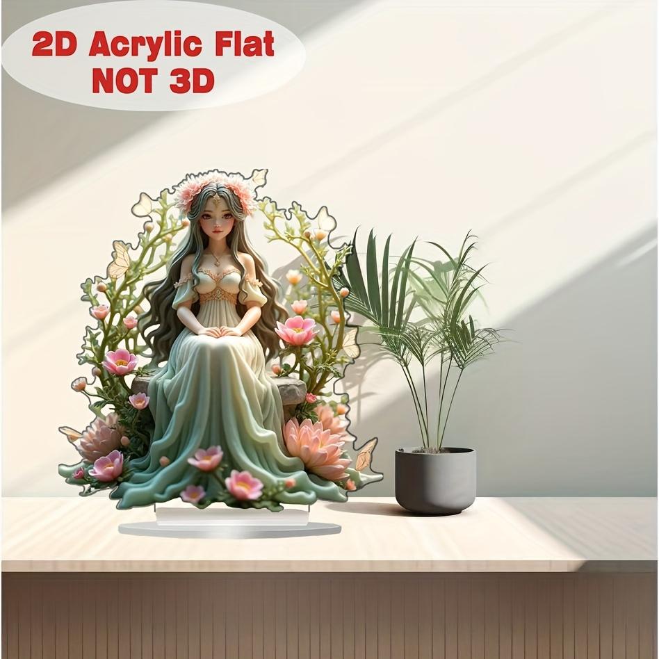 Boho Style Acrylic Elf Tabletop Decor, Multipurpose Home & Office Decoration, Ideal Gift for Friends, for Maneki Neko Themed Decor, Nurseries, Home D