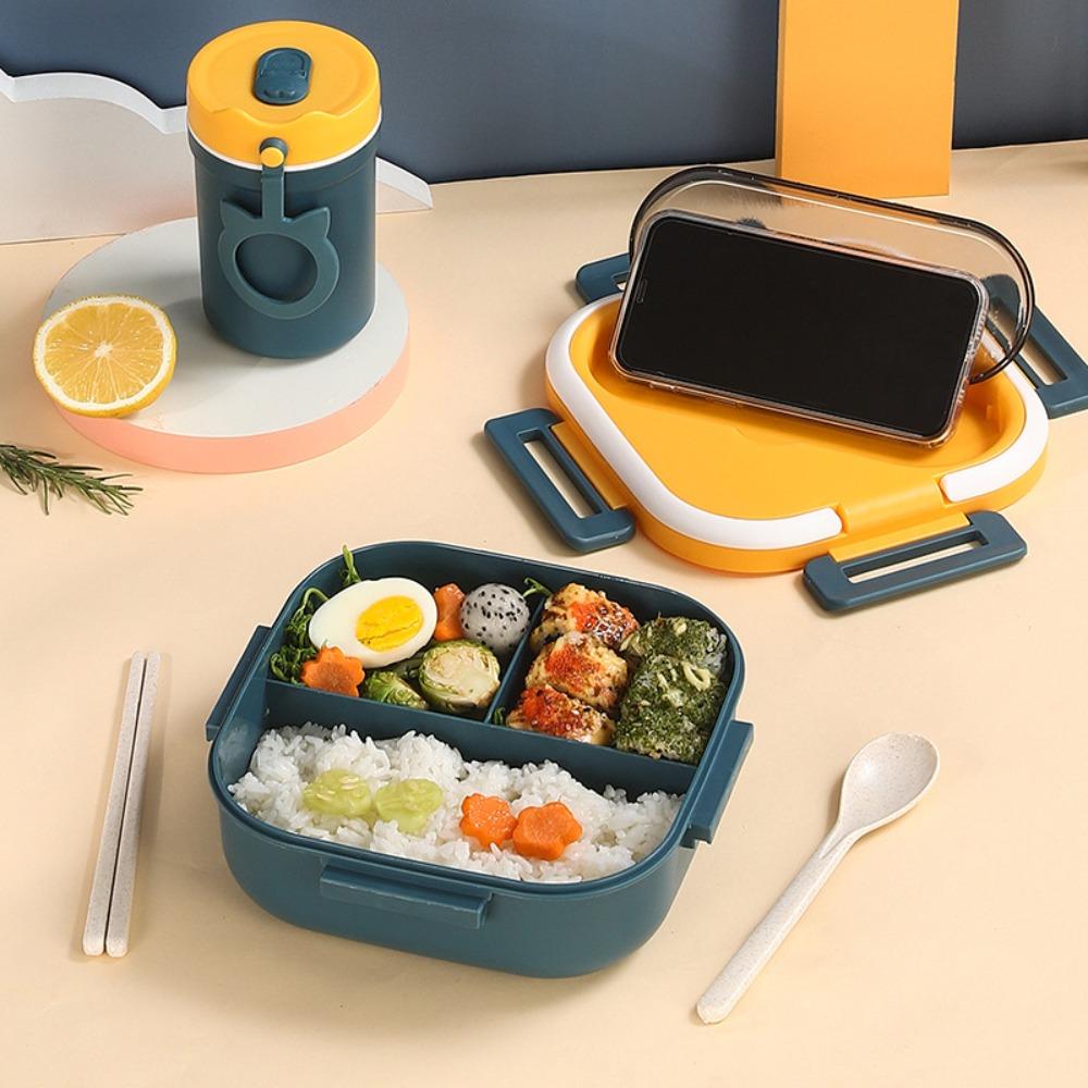 

Пластиковые ланчбоксы для еды Bento, ланч-бокс для хранения, новая посуда для микроволновой печи, детская посуда