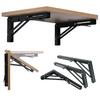High-Strength Triangle Folding Shelf Bracket made of Cold Rolled Steel, Suitable for Wall and Table Mount, 1/2pcs