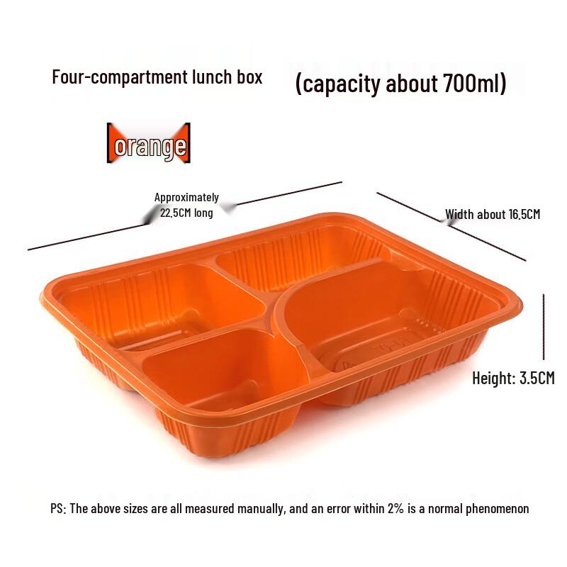 Disposable Multi-Compartment Takeout Food Containers
