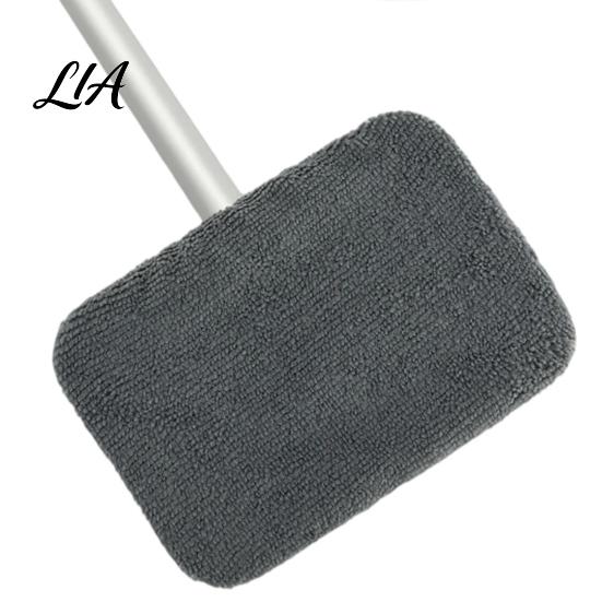 Microfiber Auto Glass Cleaning Brush Car Windshield Cleaner with Retractable Handle & Rotating Head Pads, Window Fog Remover Tool for SUVs Sedans,