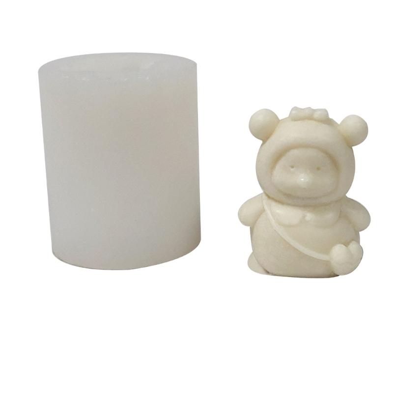Antihaft Niedlicher Löwe Hase Bär Harzform Tier Duftkerze Silikonform DIY Seife Gips Handwerk Ornamente Werkzeug