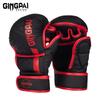 GINGPAI Professionelle MMA Boxhandschuhe Sanda Halbfingerhandschuhe Kampf Muay Thai Damen Herren Kinder Training Erwachsener Sandsack