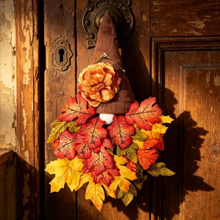 Thanksgiving Gnomes with Maple Leaf Fall Gnomes Holiday Farmhouse Table Decor