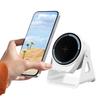 3 In 1 Induction Speaker with Phone Holder Smart Audio Speaker Anti-Slip Foldable Wireless Speaker for Universal Mobile Phone