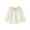 Minibala Girls' Floral Collar Sweatshirt
