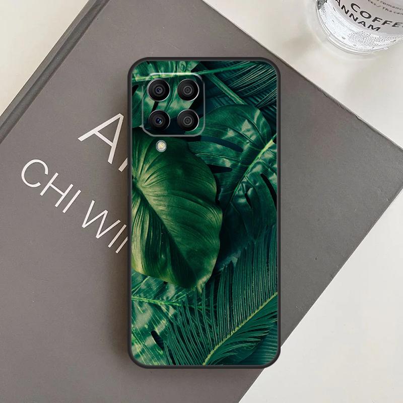 Tropical Green Plant Leaf Case For Samsung Galaxy M20 M32 M52 M56 M06 M16 M36 M54 M34 M14 M35 M55 M15 M11 M31 M13 M53