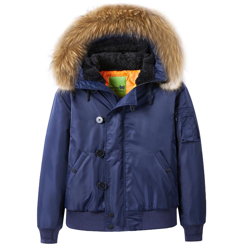 Men's Autumn-Winter Hooded Casual MA1 Air Force Pilot Jacket