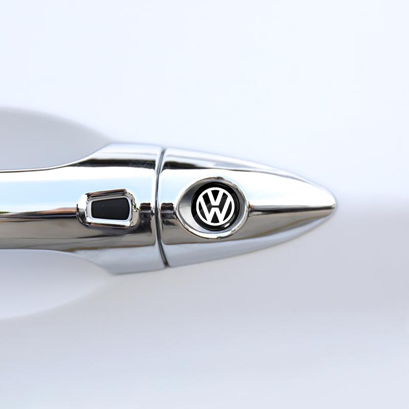 Car Lock Keyhole Stickers Door Lock Protect Car 3D Stickers For Volkswagen Golf-6 7 4 5 POLO Passat B5 B6 B7 T4 T5 Tiguan Jetta Gol