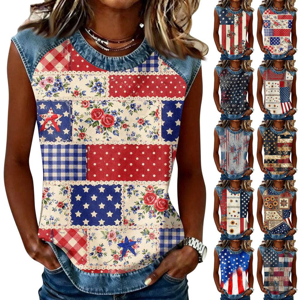 Camiseta informal de manga larga para mujer con cuello redondo y estampado