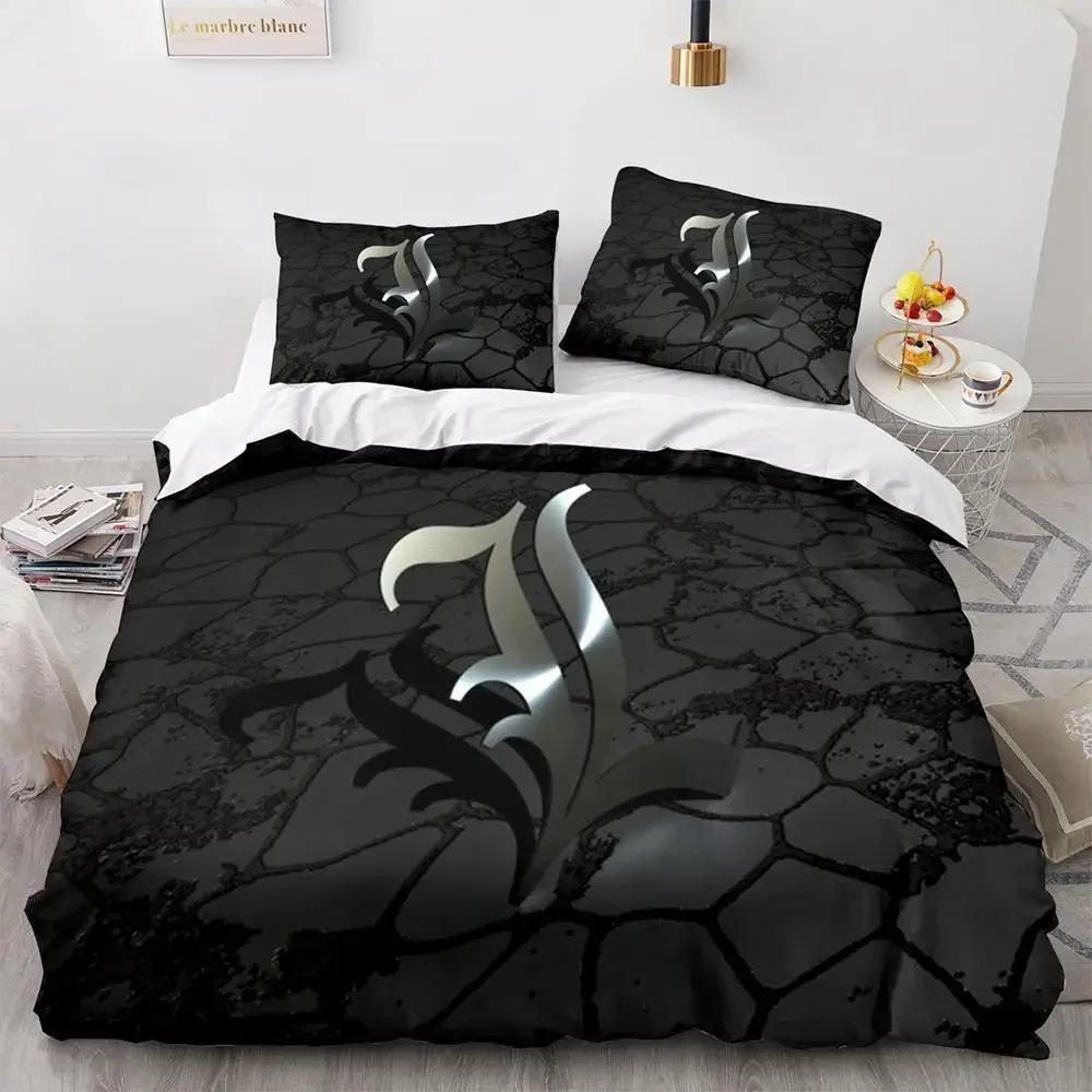 Death Note Bedding Set Single Twin Full Queen King Size Bed Set Adult Kids Bedroom Duvet Cover Sets 3D Print Anime Death Note A