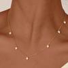 Exquisite Stainless Steel 6 Imitation Pearls Necklace For Women Rolo Chain Minimalist Necklaces Jewelry Wholesale/Dropshipping