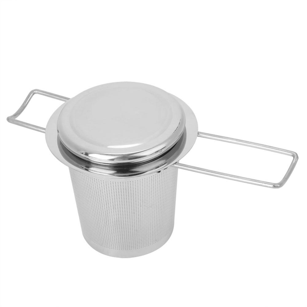 Stainless Steel Mesh Metal Cup Strainer Folding Handle Tea Strainer Loose Leaf Tea