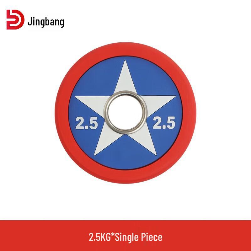 Jingbang Captain America PU Coated Barbell Weight Plate