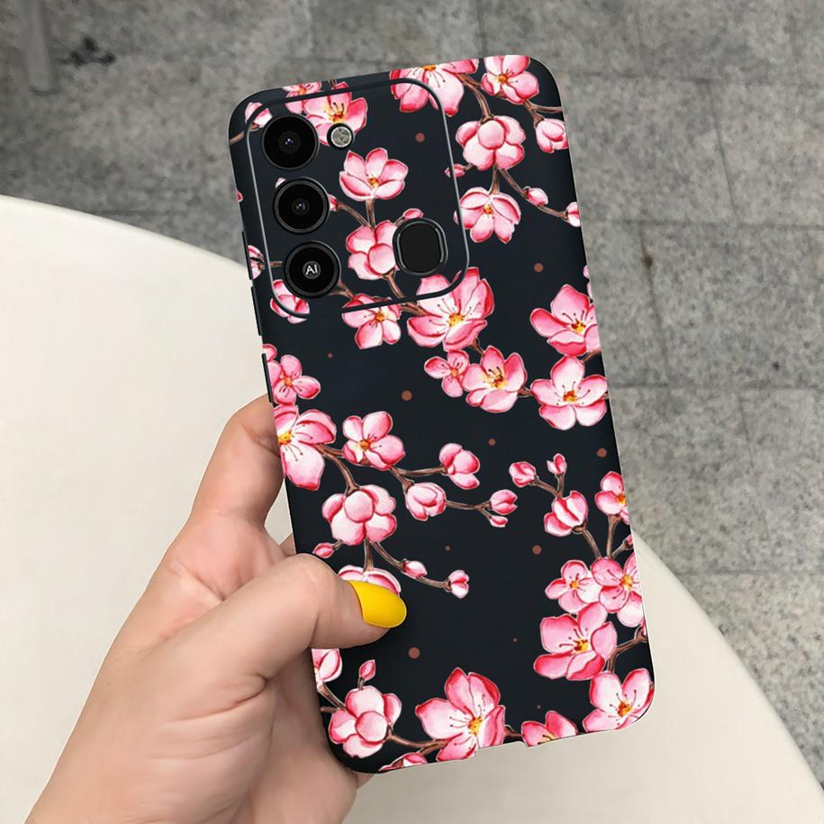 Couple Heart Silicone Case For Tecno Spark 8C Cover Spark8 8 C KG5k KG5j Painted Soft TPU Phone Case For Tecno Spark 8 Pro Etui