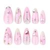 Press On Nail,Fake Nail Stick Glues On Nail False Nail Acrylic Nail Artificial False Nail for DIY Nail Art Designs