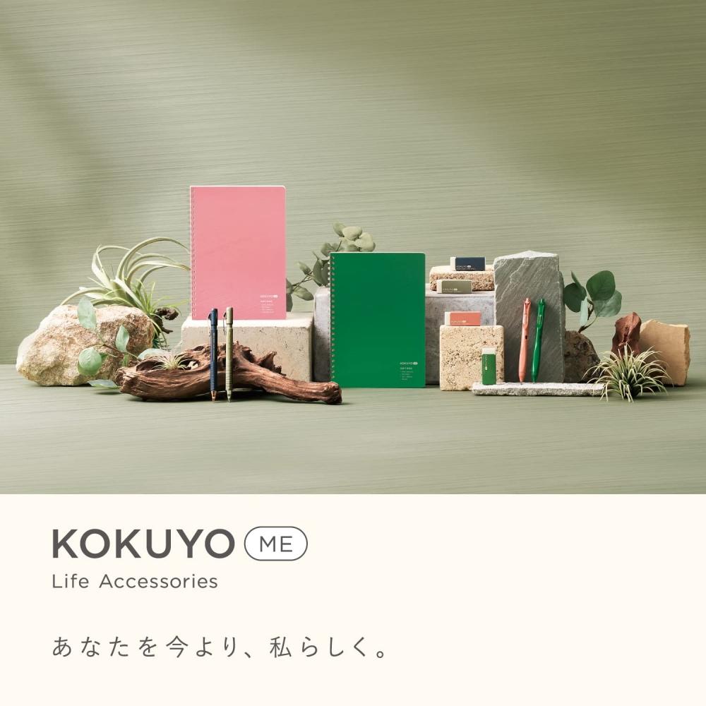 KOKUYO Soft Ring Notebook KOKUYO ME 50 Sheets 5mm Grid A5 Graphite Blue KME-SR931S5DB