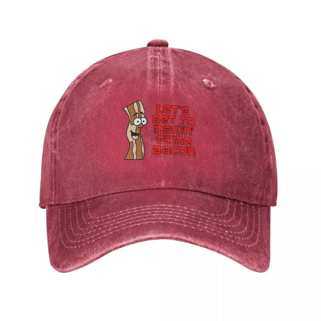 Let's Get To Makin' Some Bacon Cartoon Baseball Cap Uv Protection Solar Hat Cosplay Hats Luxury Woman Hat Men'S