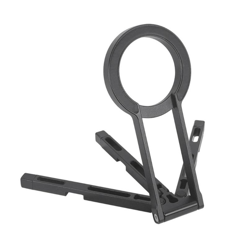 Double Side Magnetic Mobile Phone Holder Phone Tripod Stand for Phone 16 Mini Aluminium Bracket Quick Mount Pocket Stand