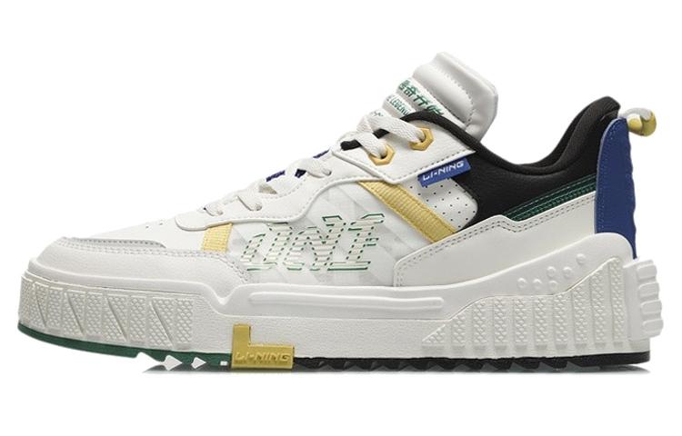 Li Ning 001 UNBLOCK Синтетическая кожа, Кожа Термоводонепроницаемое покрытие Низкие Скейтбордические кроссовки Мужские AGCR123-2 42