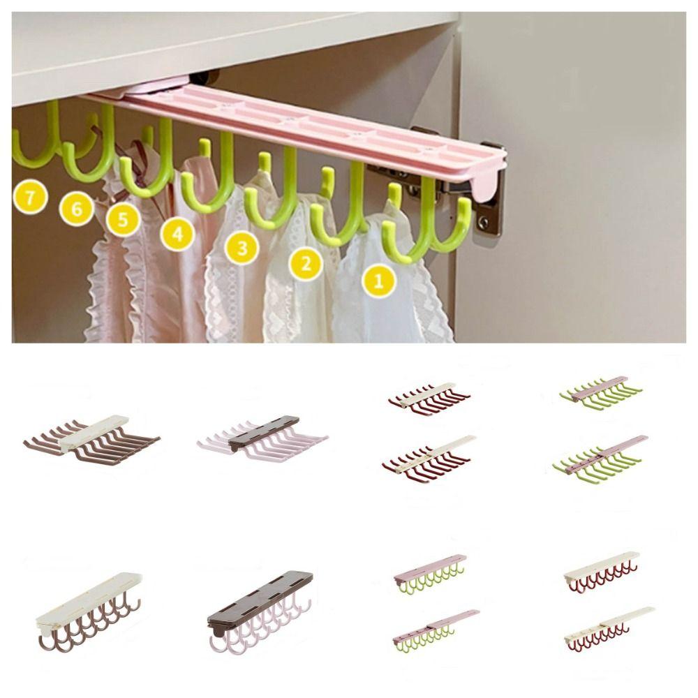 Plastic Underwear Storage Hanger Large Capacity Lingerie Slide Hanger  for Home