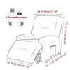 Thick Split Recliner Chair Cover Non-Slip Polar Fleece Single Sofa Covers for Living Room Lazy Boy Relaxing Armchair Slipcovers