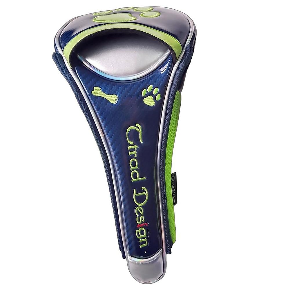 

SAHC731D Golf Headcover for Magnetic closure Driver, (Navy/Green)