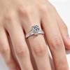 VENTFILLE Moissanite Ring Diamond 2CT D Color For Women 100%   CopperEngagement Wedding Band Jewelry
