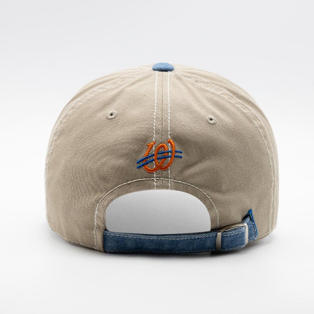 Wieoldeuwoldeu Circle Tower Pigment Color Block Ball Cap
